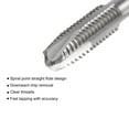 thumbnail image 3 of Uxcell 8-32 UNC High Speed Steel Machine 3 Flutes Spiral Point Thread Tap Uncoated, 3 of 5
