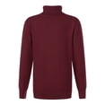 thumbnail image 2 of inhzoy Kids Boys Turtleneck Knitted Pullover Thermal Tops Long Sleeve Sweatshirt Jumper Burgundy 7-8, 2 of 6