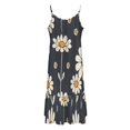 DNAGSBBSN Marshmallow Daisy Print 45 Women's Maxi Summer Dress