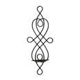 thumbnail image 2 of Wrought Iron Wall Candle Sconces Swirling Design for Home Wedding Decoration, 2 of 4