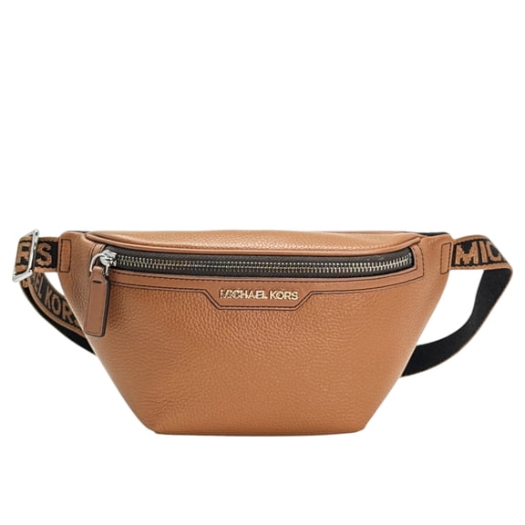 Michael Kors Cooper Men’s Small Leather Belt Bag (Luggage)