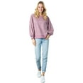 thumbnail image 5 of Fashion Mauve Knit Open Back Long Sleeve Top, 5 of 6