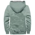 thumbnail image 3 of BiZtdJrK Big and Tall Winter Jacket for Men Fleece Lined Fashion Heavyweight Hooded Sweatshirt Lightweight Casual Street Trendy Outerwear Todays Daily Sales Mint Green S, 3 of 5