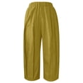thumbnail image 4 of Women’s Pants High Waisted Trousers Baggy Yellow Pant Womens Pants Casual Comfy Work Pants Clothes Women, 4 of 4