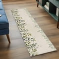 thumbnail image 4 of Eucalyptus 2'x6' Runner Rug, Sage Green Farmhouse Leaf Pastoral Plant Washable Non-Slip Area Rugs for Hallway Kitchen Floor Bedroom Entryway, Long Laundry Carpet Decoration Indoor Mat, 4 of 9