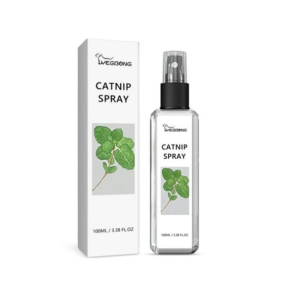 Catnip Spray for Cats, Natural Catnip for Cats and Kittens, Cat Spray Catnip for Indoor Cats, Catnip Mist Spray for Relieves Stress, Calming, Revives Toys & Scratching Posts 100ml