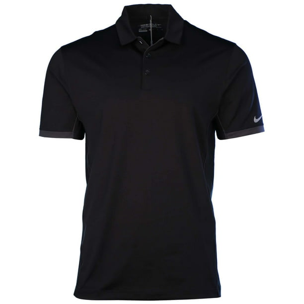 Nike Men's Dri-Fit Tech Ultra Golf Polo Shirt-Black - Walmart.com ...