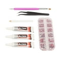 thumbnail image 4 of Rhinestones Glue Kit, 6 Sizes Shiny Clear Glue Kit with Rhinestone  for Clothes Fabric Red, 4 of 8