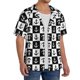thumbnail image 2 of Fotbe Nautical Anchors1 Camisa Estampada de Manga Corta para Hombre, Casual de Verano, Estilo Playero, Sin Arrugas-X-Large, 2 of 5