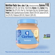 Gerber 1st Foods Natural for Baby Baby Food, Banana, 4 oz Jar