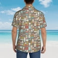 thumbnail image 6 of Balery Kitchen Food Print Men's Hawaiian Shirts Short Sleeve Beach Shirt Relaxed Fit Vacation Button Down Shirts-Medium, 6 of 9