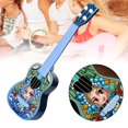 thumbnail image 4 of Ukelele de , juguete educativo, guitarra pequeña, lindo juguete portátil de guitarra simulada para cultivar interés, práctica, principiantes, Azul Hugo  Mini ukelele para niños, 4 of 10