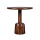 thumbnail image 1 of Mesa lateral Tot Mobica de diseño contemporáneo y elegante con acabado en nogal, pedestal fabricado con madera de pino, 1 of 5