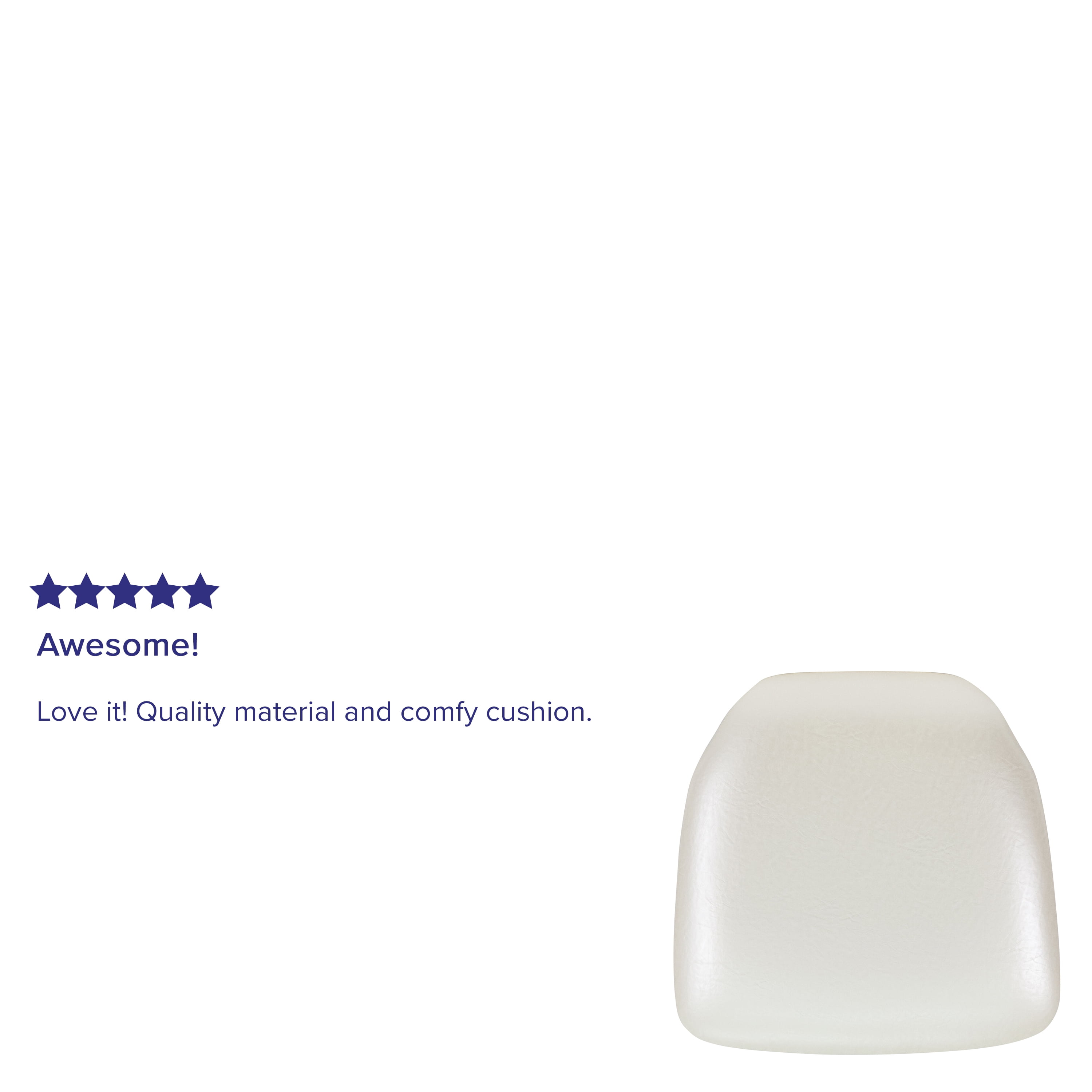 Vinyl chiavari chair cushion sale