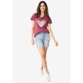 thumbnail image 4 of Ellos Women's Denim Boyfriend Shorts, 4 of 4