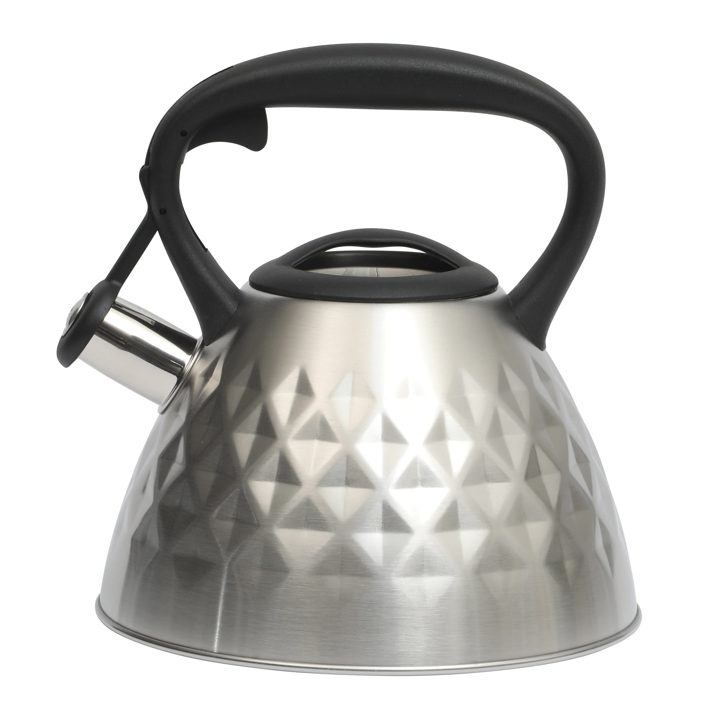 Mr Coffee Claredale 2 2 Qt Stainless Steel Whistling Tea Kettle in Silver