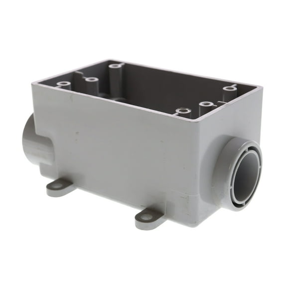 Cantex 5133545 FSCC PVC Weatherproof Box, 1-Gang, Surface Mount, 3/4-Inch