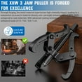 thumbnail image 2 of 3 Jaw Gear Puller Set, 3'' 4'' 6'' 8'' Bearing Puller with 2/3 Reversible Jaws Gear Bearing Flywheel Pulley Puller Tool Gear Extractor Tool, 2 of 7