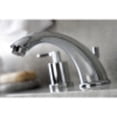 thumbnail image 4 of Kingston Brass KB8961SVL Two-Handle 3-Hole Deck Mount Widespread Bathroom Faucet with Pop-Up Drain in Polished Chrome, 4 of 5
