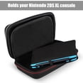 thumbnail image 4 of Carrying Case Bag for Nintendo 2DS XL Model Hard Shell Travel Cover Pouch Black, 4 of 8