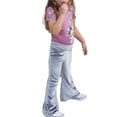 thumbnail image 1 of Seyurigaoka Kids Baby Girls Velvet Bell-Bottoms Long Flared Trousers Casual Elastic Waist Pants, 1 of 7