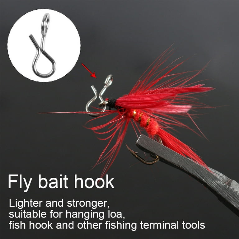 acdanc Fly Fishing Snaps Stainless Steel Quick Change, Fast Easy Fly Hook  Snap, Combo Hook Snaps