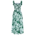 thumbnail image 6 of Sakmal Summer Dresses for Women 2025 Maxi Sleeveless Sundress Green Tropical Dresses S-2XL, 6 of 6