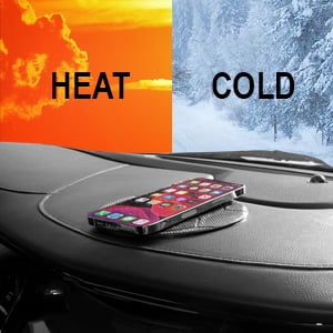 JIMISHA 2 Pack Anti-Slip Car Dash Sticky Pads 6.3 X 2.8 In, Cell Phone Dashboard Holder, Radar Detector Non-Slip Mat, Heat Resistant, Don't Stink, Leave No Residue