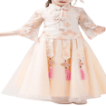 thumbnail image 2 of Esaierr Hanfu Dress for 2-14Y Girls Embroidery Ancient Style Fairy Outfit for Toddler Kids Baby Wear, 2 of 7
