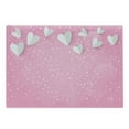 thumbnail image 1 of Pink and White Cutting Board, 3D Style Hearts As Butterfly Wings Tender Spring Love in the Air, Decorative Tempered Glass Cutting and Serving Board, Large Size, Pink Pale Grey, by Ambesonne, 1 of 1