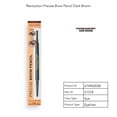 thumbnail image 6 of Revolution Precise Brow Double Ended Ultra-Fine Eyebrow Pencil, Dark Brown, 6 of 6