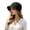 Black, variant on Hollow out Crochet Sun Hats for Women Foldable Packable Wide Brim Woven Bucket Hat Summer Beach Hat