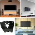 thumbnail image 4 of WEUVEB Floating Wall Shelf Soundbar Mount Black Metal Bracket with Easy Installation, 4 of 8
