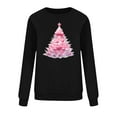 thumbnail image 6 of Xdegoge Womens Christmas Sweatshirt Crew Neck Long Sleeve Tops Xmas Tree Graphic Shirts Oversized Oversized Christmas Sweatshirt Womens Red Sweatshirt, Black 2XL, 6 of 6
