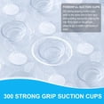 thumbnail image 3 of Buganda Bath Mat for Tub Non Slip, Extra Long Bath Mat with Drain Holes and Suction Cups, Machine Washable Shower Mat, 39"x15", Clear, 3 of 9