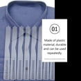 thumbnail image 2 of MasteelfCA 50 Pcs Practical Collar Fixing Strips Collar Fixer Plastic Shirt Collar Strips, 2 of 8