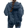 thumbnail image 6 of Mifsaly Oversized Quilted Jackets for Women Zip up Long Sleeve Warm Padded Coats Hooded Fashion Thermal Winter Outerwear with Pockets 2025, 6 of 9
