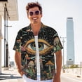thumbnail image 5 of Mens Short Sleeve Button Up Shirts, Casual Party Shirts Stylish Beach Shirt Gifts for Men, 5 of 7