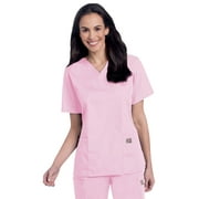 SCRUB ZONE 70221 Scrub Shirt, S, Pink, Womens