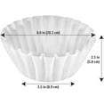 thumbnail image 2 of 200 Count White Basket Coffee Filters for 8-12 Cup Coffee Makers Fast Brewing No Tear Design, 2 of 4