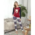 thumbnail image 6 of Purcoar Family Matching Christmas Pajamas Sleepwear Homewear Set, 6 of 9