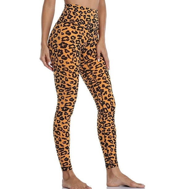 Plus Size High Waisted Leopard Print Leggings