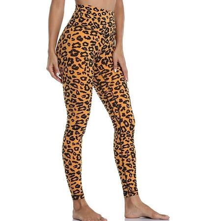 

Dadaria Scrunch Leggings for Women Butt Lift High Waist Printed Tight Fitness Yoga Pants Nude Hidden Yoga Pants Yellow XL Female