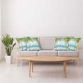 thumbnail image 4 of Ambesonne Tropical Throw Pillow Cover 4 Pack, Pool Resort Summer, 24", Green Blue, 4 of 6