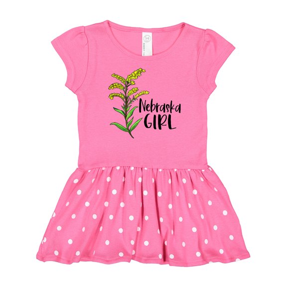 Inktastic Nebraska Girl Goldenrod Flower Gift Baby Girl Dress