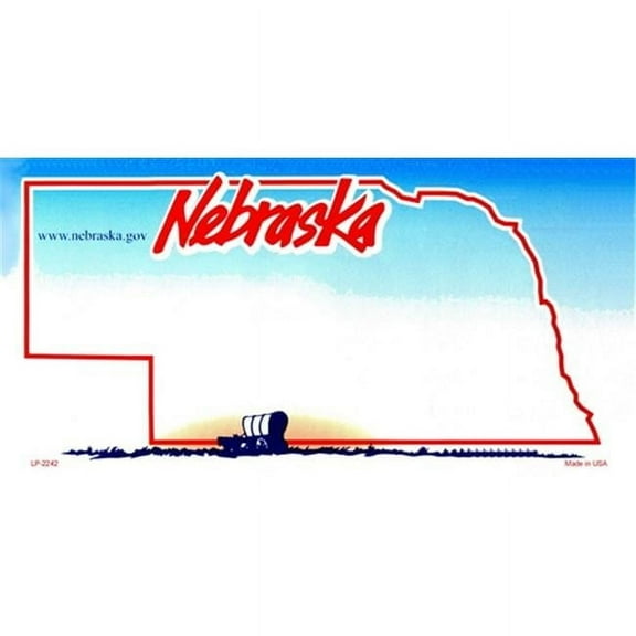 Nebraska State Background Blanks Flat- Automotive License Plates Blanks for Customizing 6 x 12