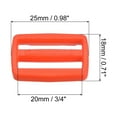 thumbnail image 2 of Unique Bargains Orange Tri-Glide Slide Buckles Webbing Strap Fastener (100 Pack), 2 of 5