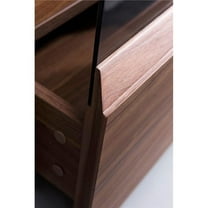 J & M Furniture 18271 Lisa TV Stand in Walnut