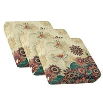 TSOVTHRID Boho Mandala Floral Dragonfly Print Sofa Cushion Cover, Couch Covers Sofa Seat Covers with Elastic Bottom Washable Couch Seat Covers for Cushion Couches Furniture Slipcovers