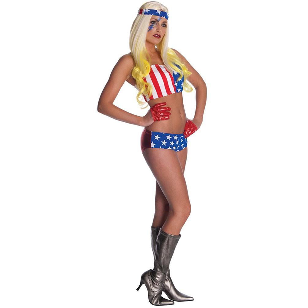 standard size adult Womens LADY GAGA swimsuit Halloween costume POKER FACE